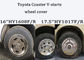 6702toyota coaster V-star bus wheel cover 16inches 17.5inches coaster seats mudguard stainless wheel cover truck wheel supplier