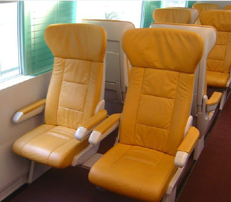 China Soft Leather Luxury Bus Seats Durable , Custom Luxury Coach Seats For Train supplier