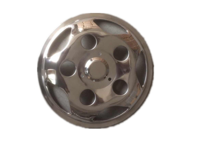 17 / 17.5 Inch Bus Wheel Cap , Stainless Steel Wheel Simulators 1 Mm
