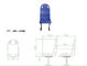 Blue Plastic Bus Seats With Cushion Boat Seat Environmental Injection Molding supplier