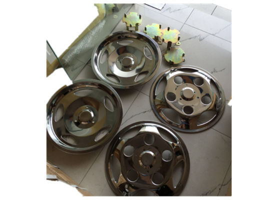 17 / 17.5 Inch Bus Wheel Cap , Stainless Steel Wheel Simulators 1 Mm Thickness supplier