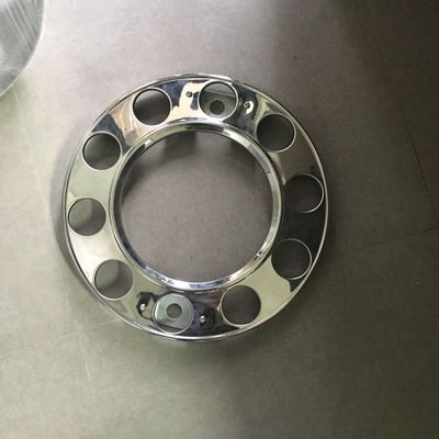 22.5 Chrome Wheel Covers , Stainless Steel Bus And Truck Wheel Center Cover Hubcap supplier