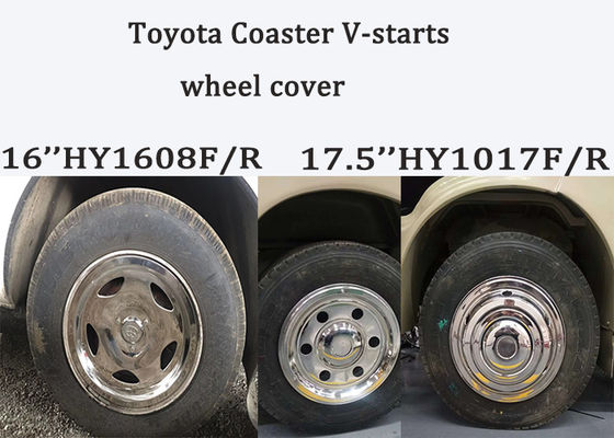 6702toyota coaster V-star bus wheel cover 16inches 17.5inches coaster seats mudguard stainless wheel cover truck wheel supplier